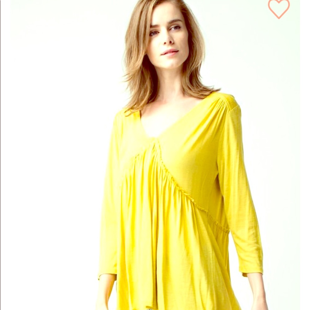 Yellow T-shirt half sleeve shirt